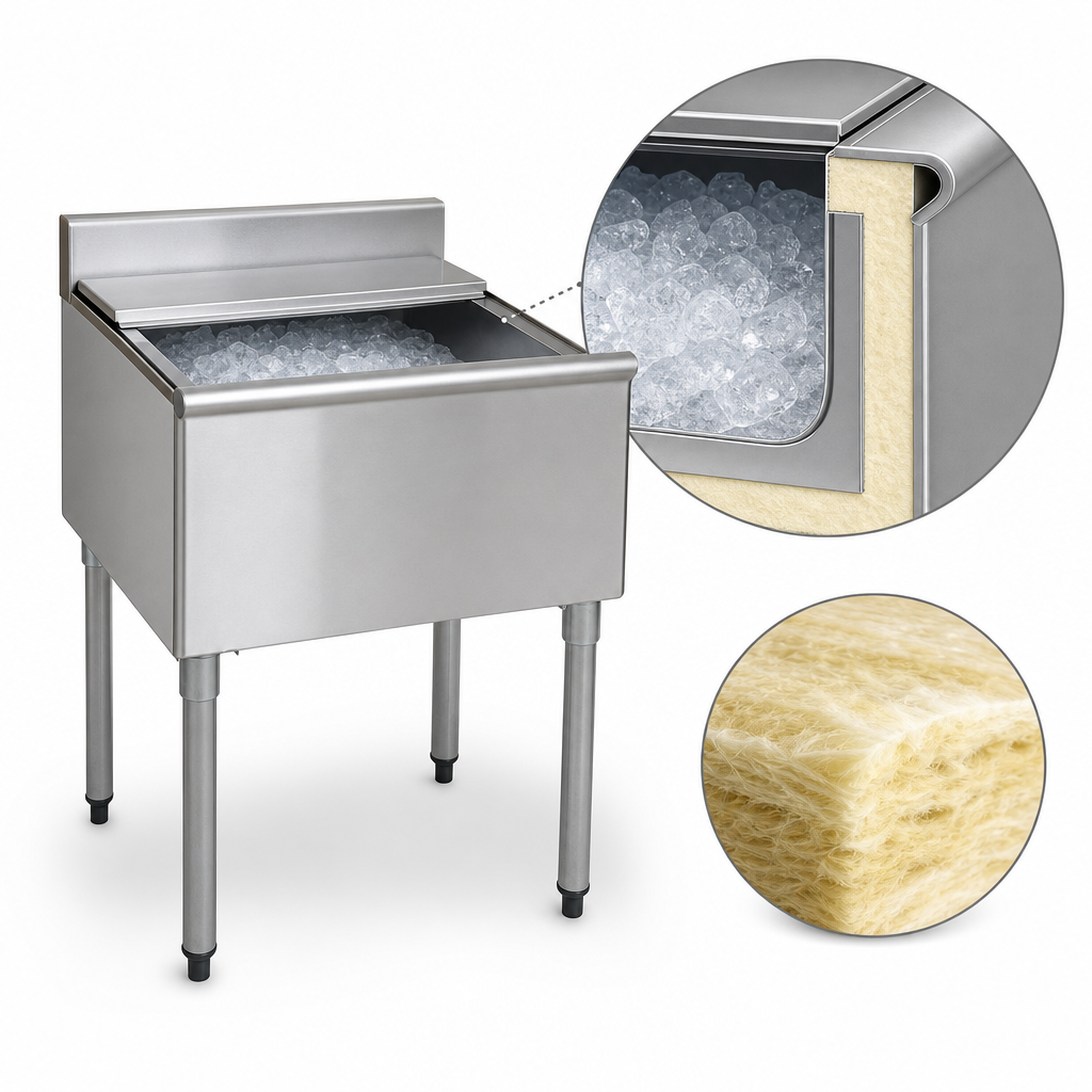 Fully Insulated Fabricated Ice Bin