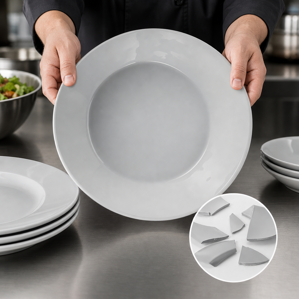 Break-Resistant Melamine Construction