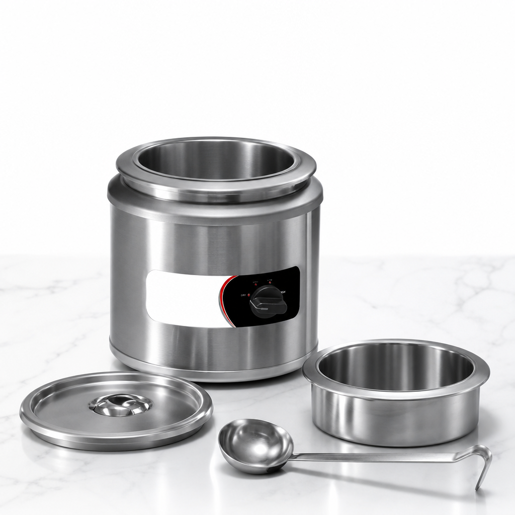Includes Inset, Cover, and Ladle