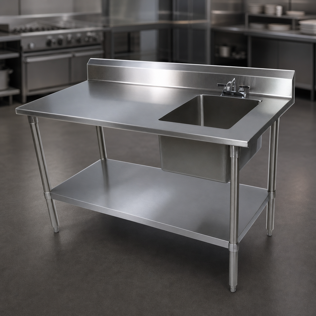 Right-Side Prep Sink