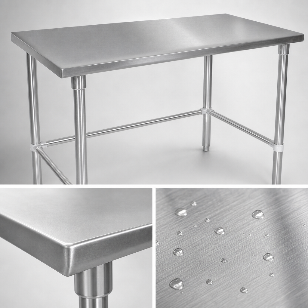 16-Gauge Stainless Steel Top