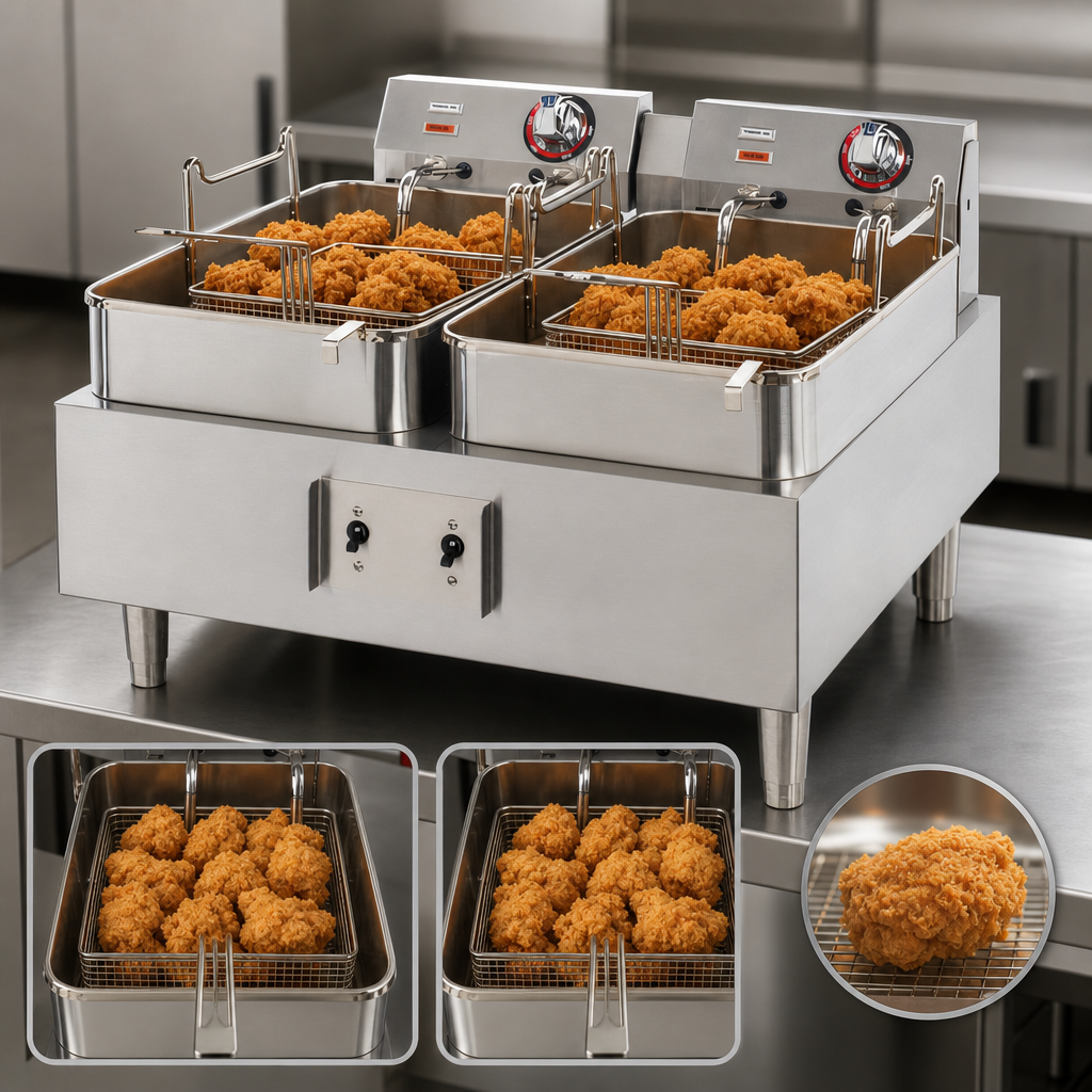 15 lb Capacity Per Frypot