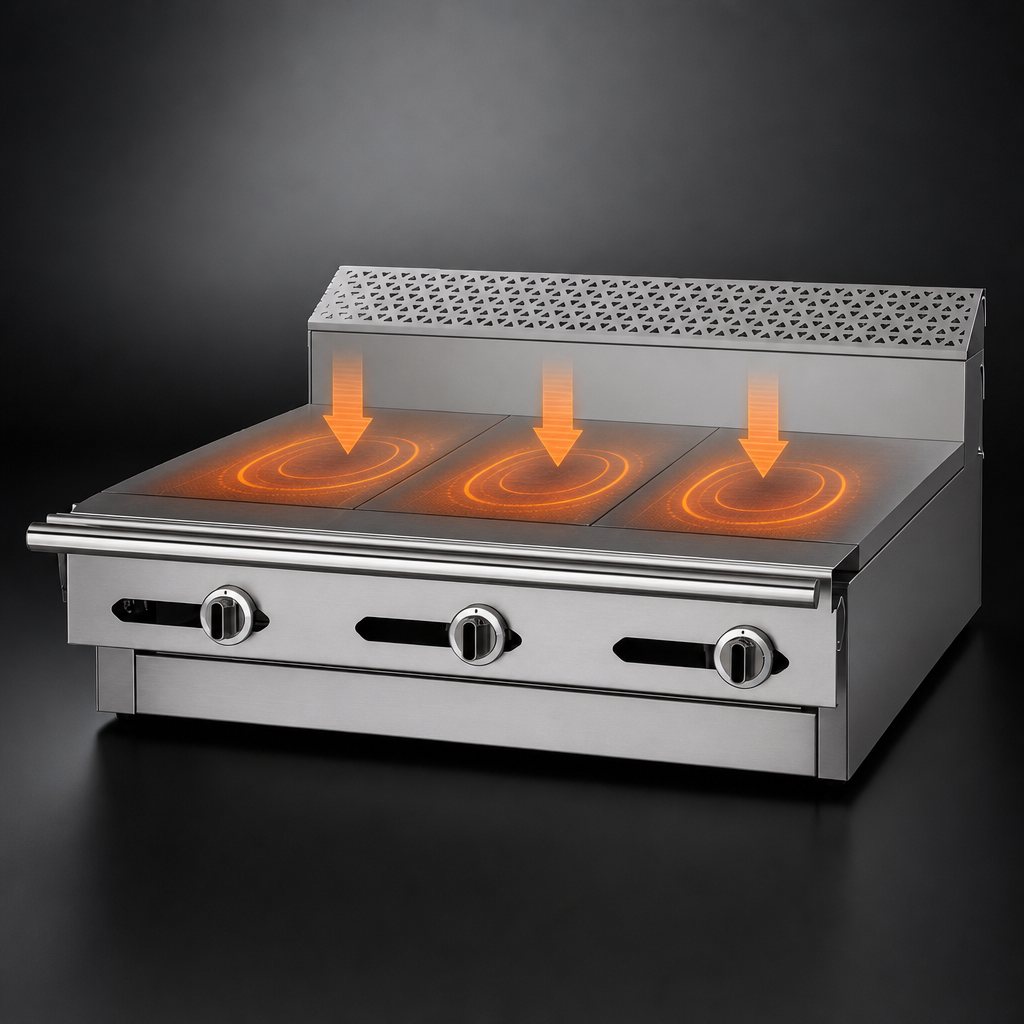 Three Even-Heat Hot Tops