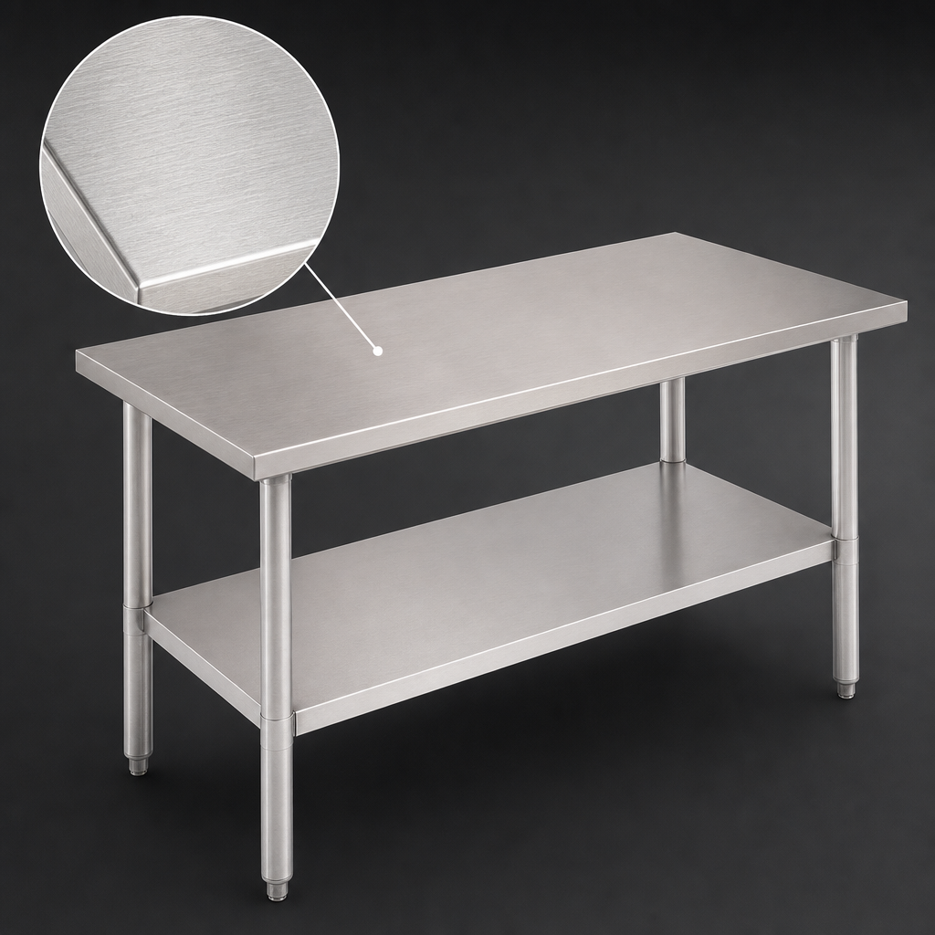 18-Gauge Stainless Steel Top