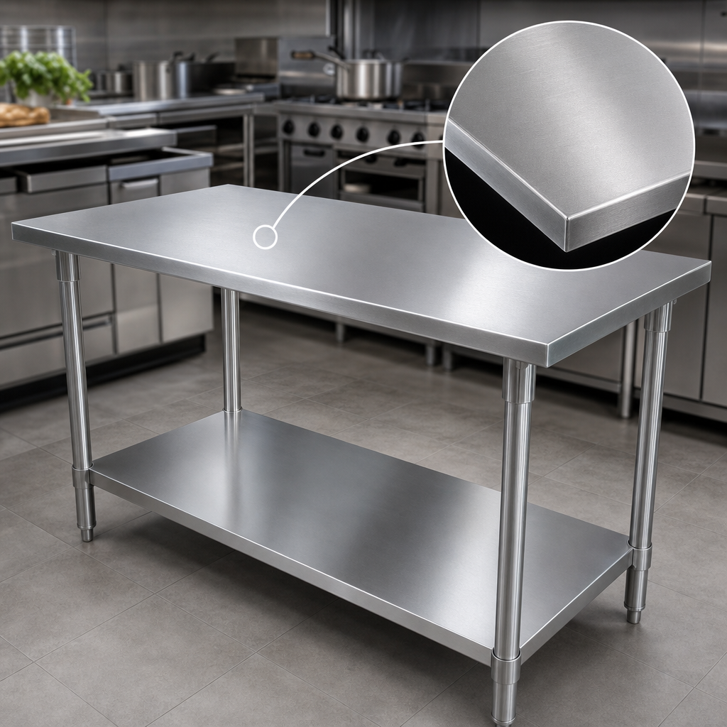 16-Gauge Stainless Steel Top