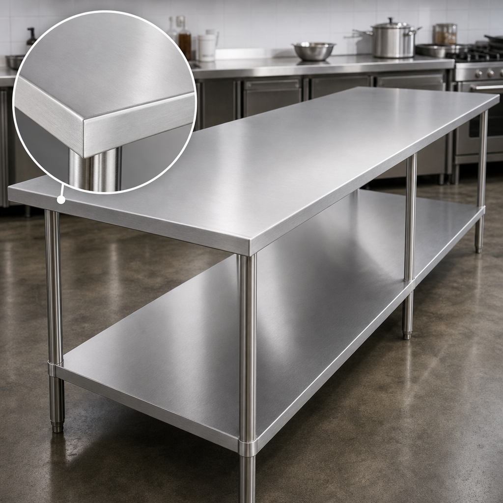Reinforced Stainless Steel Top