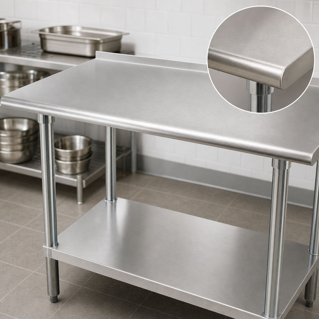 14-Gauge 304 Stainless Steel Top