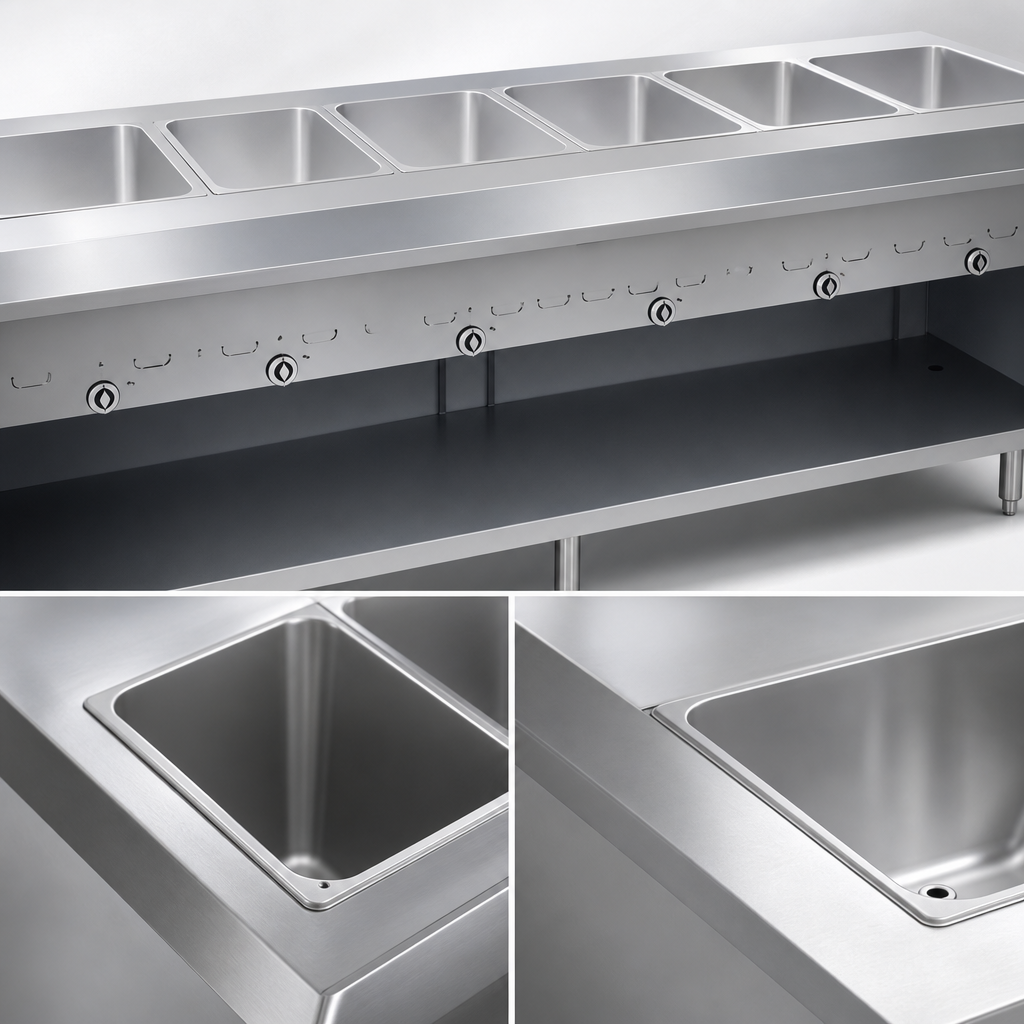One-Piece Stainless Steel Top