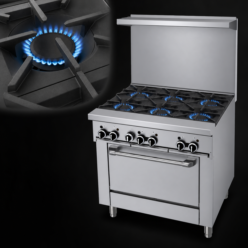 Six Starfire-Pro Open Burners