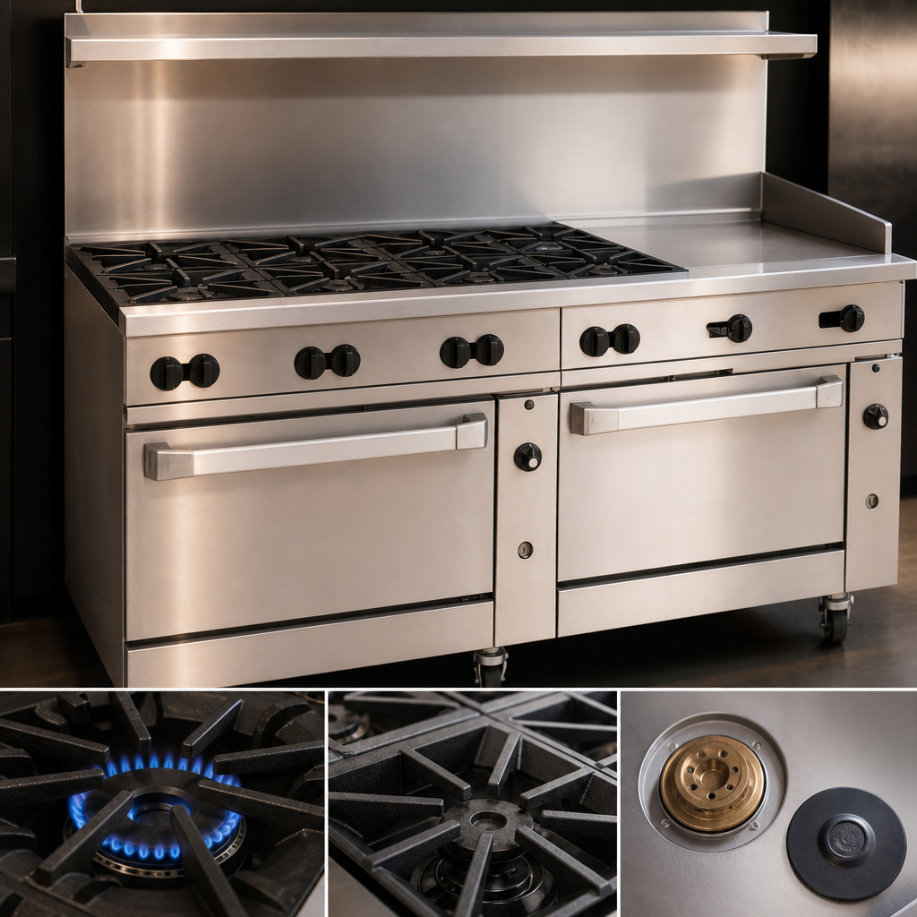 Eight Open Burners