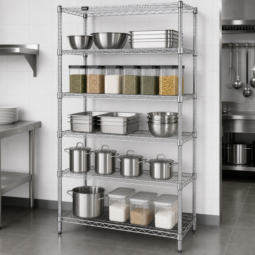 Five Wire Shelves