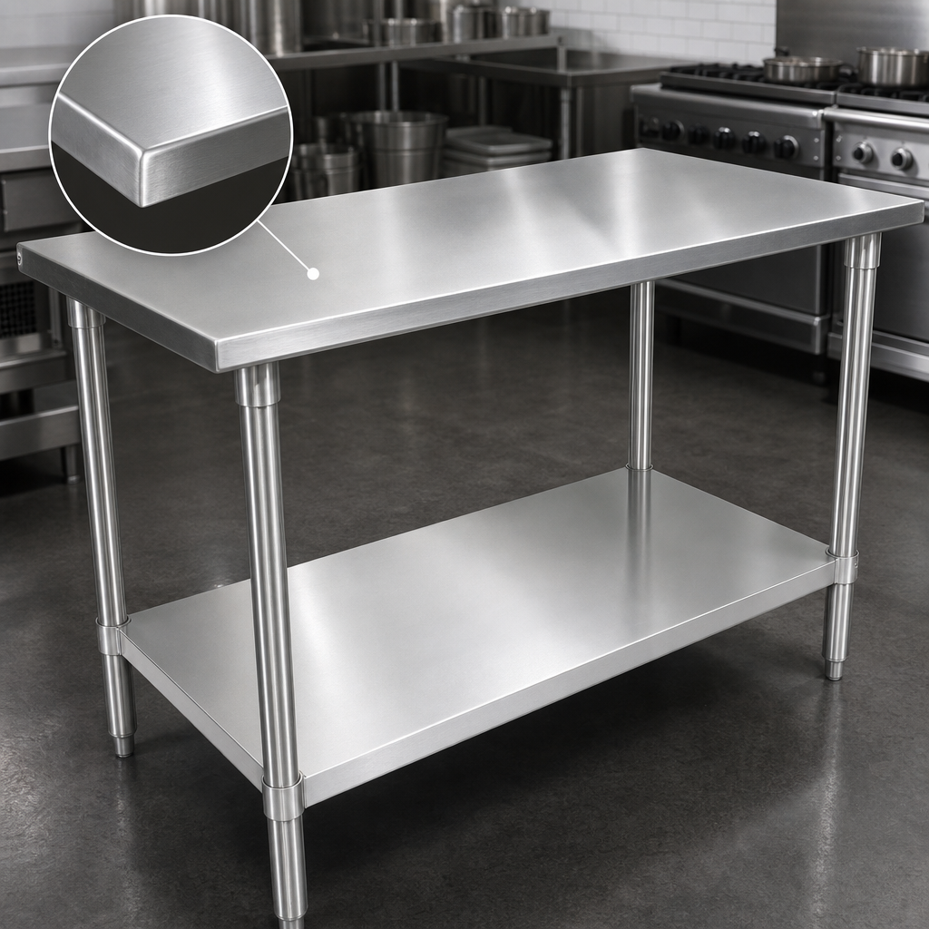 16-Gauge Stainless Steel Top