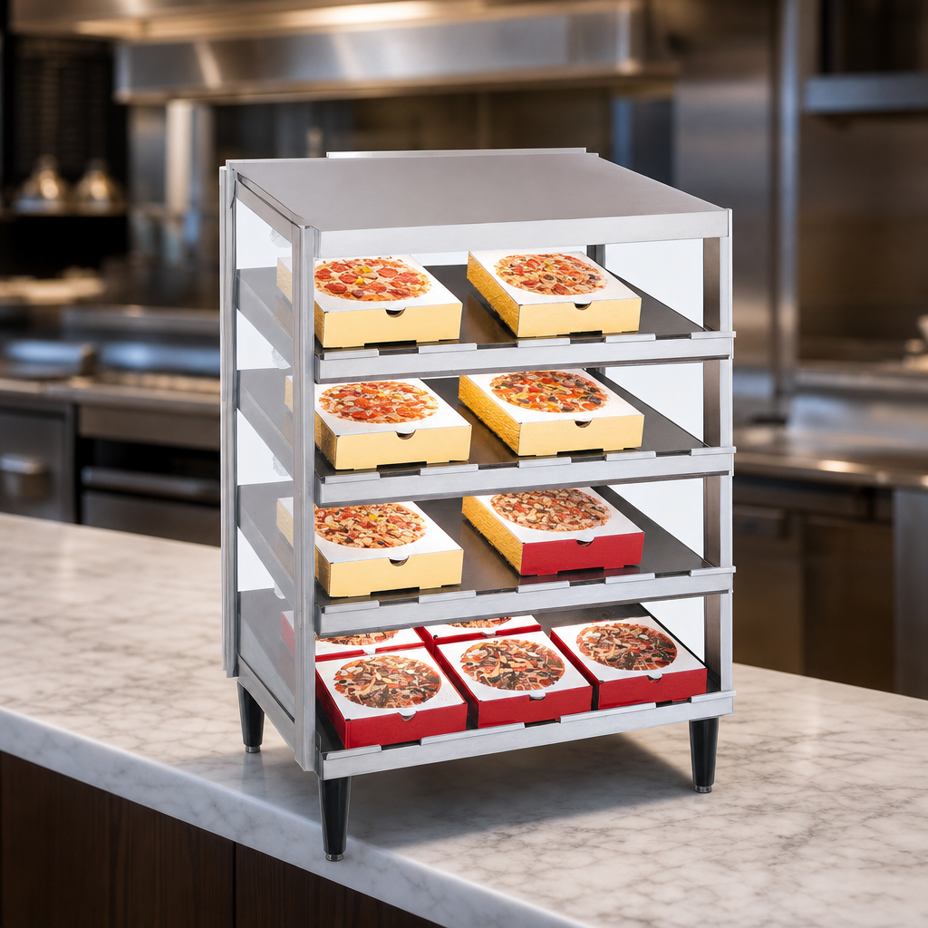 Quad Slanted Shelves