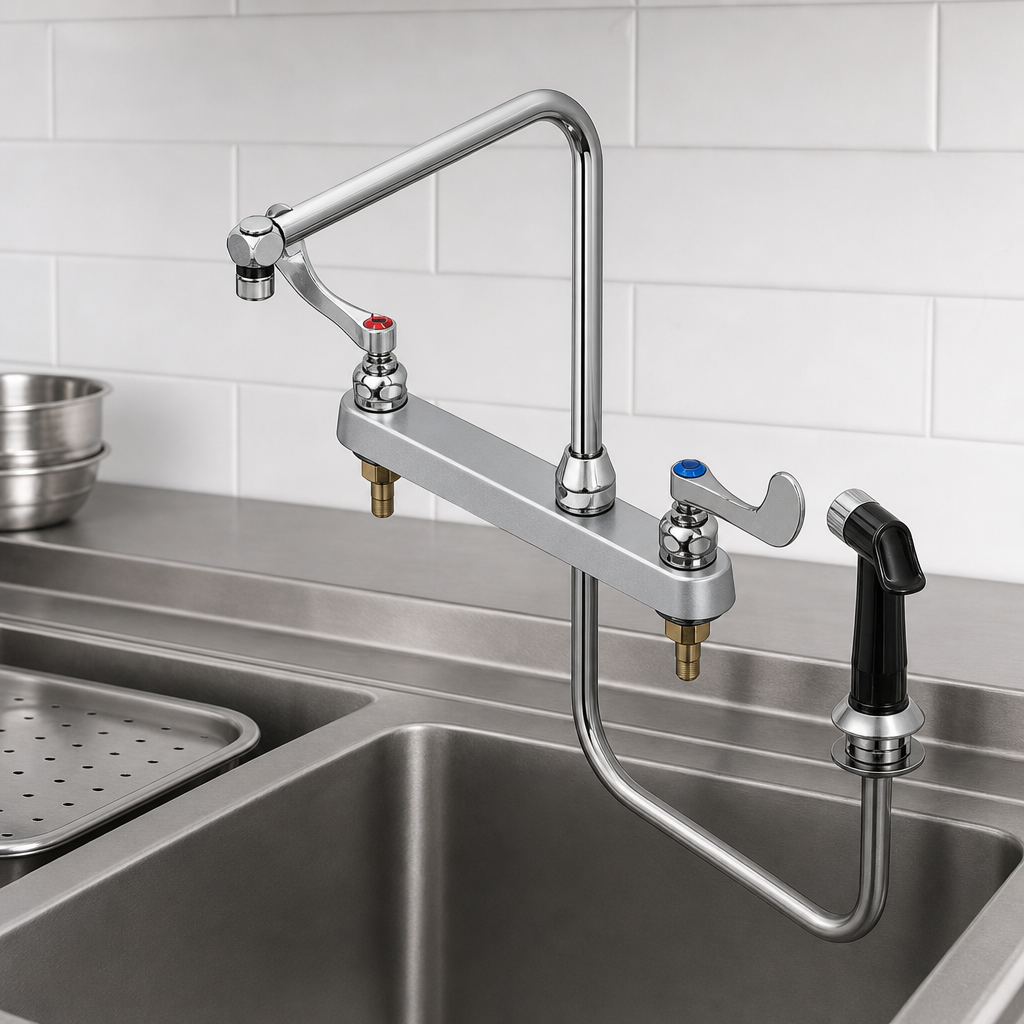 High-Rise Swivel Gooseneck Spout