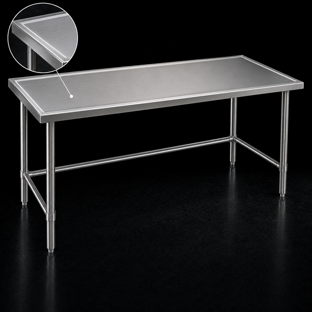 14-Gauge Stainless Steel Top