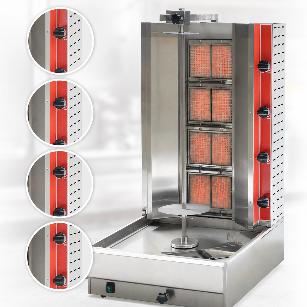 Four Individual Infrared Burners