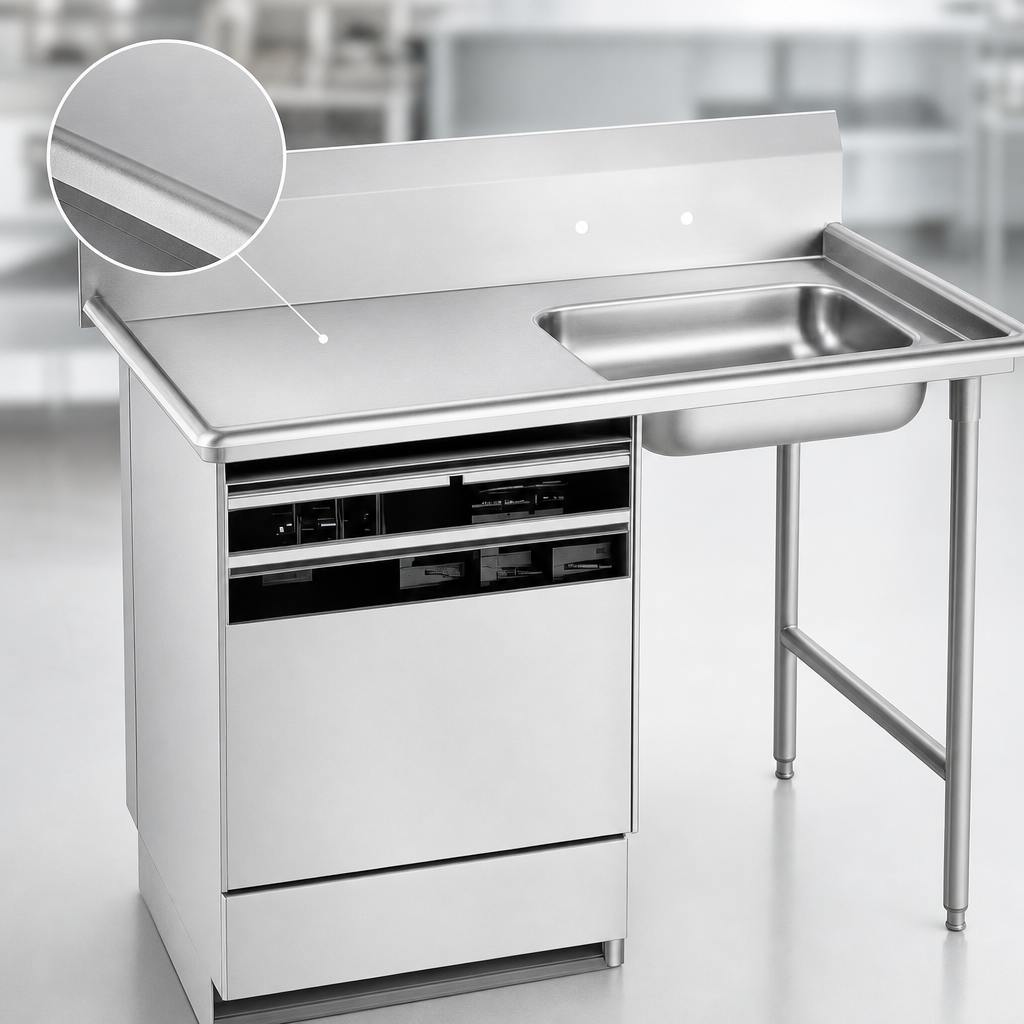 16-Gauge Stainless Steel Top