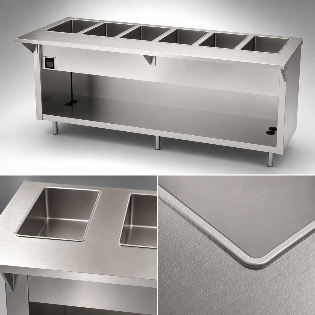 16 Gauge Stainless Steel Top