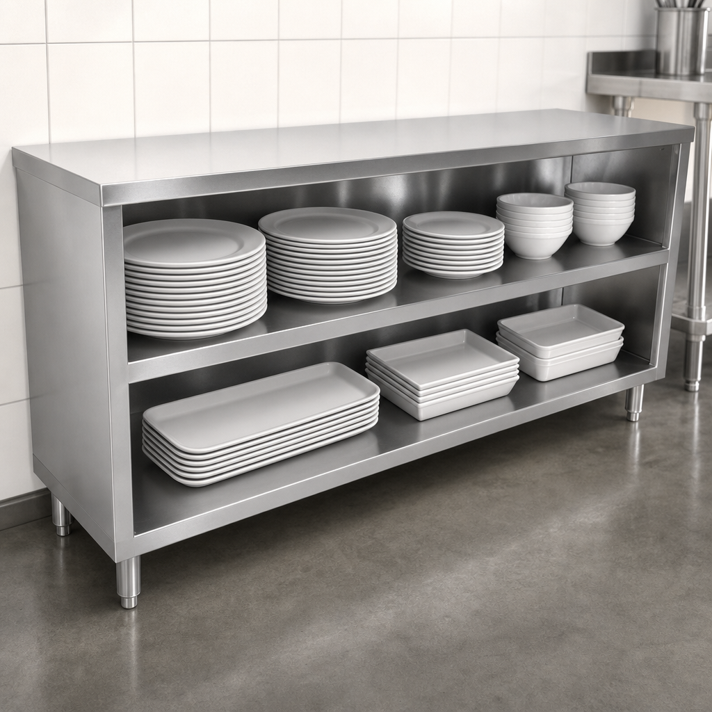 Open-Front Dish Cabinet