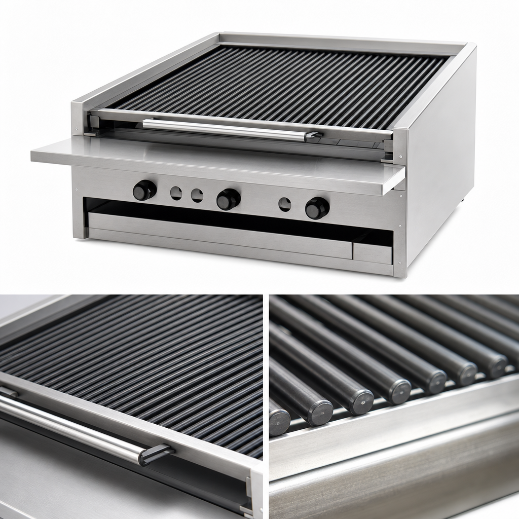 Free-Floating Round Rod Top Grate