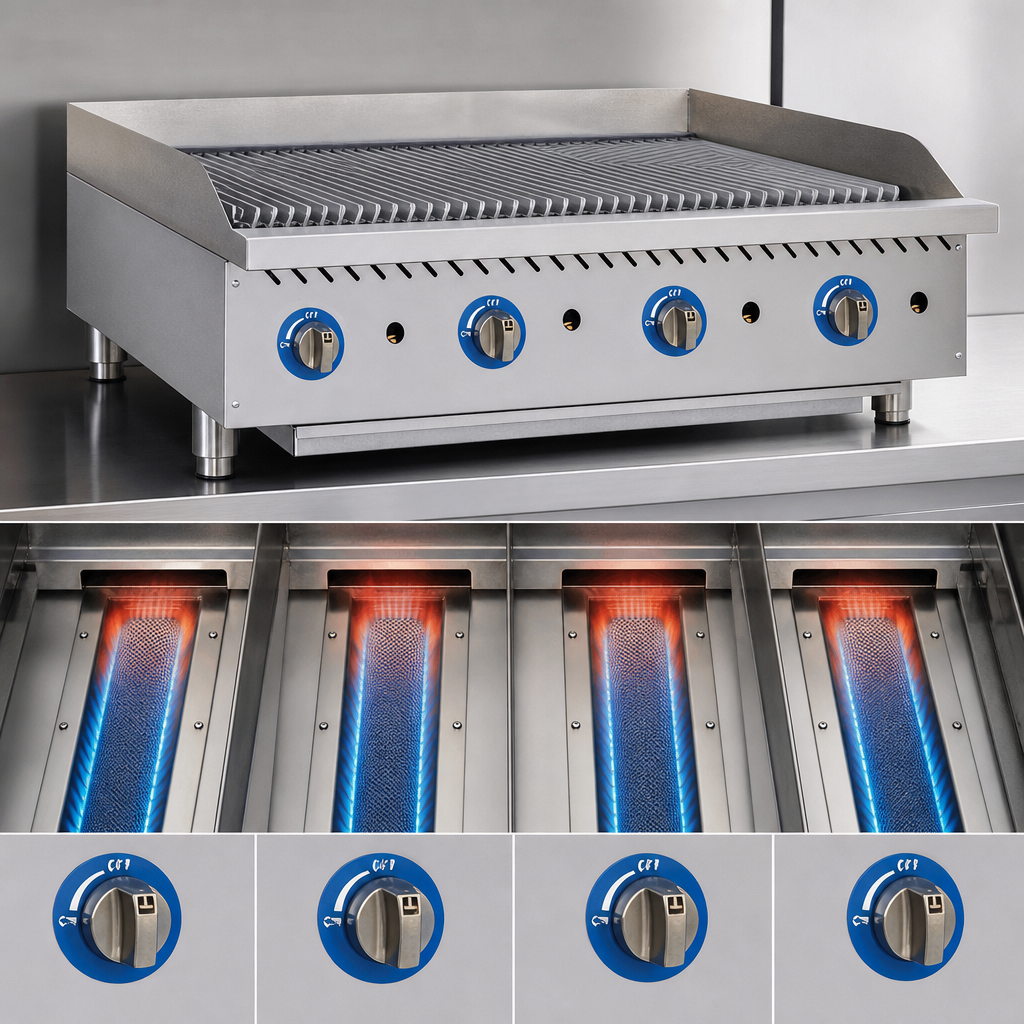 Four High-Output Burners