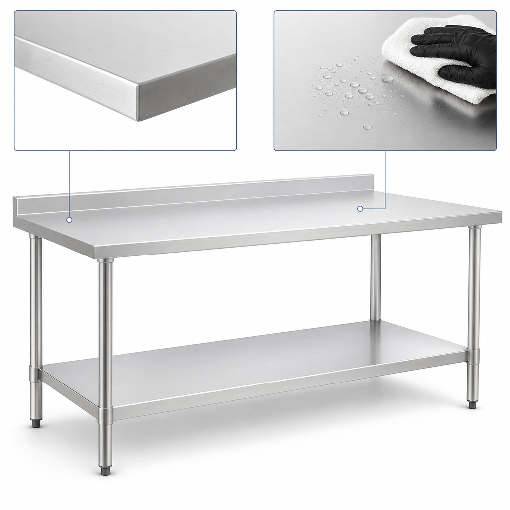 Heavy-Gauge 430 Stainless Steel Top