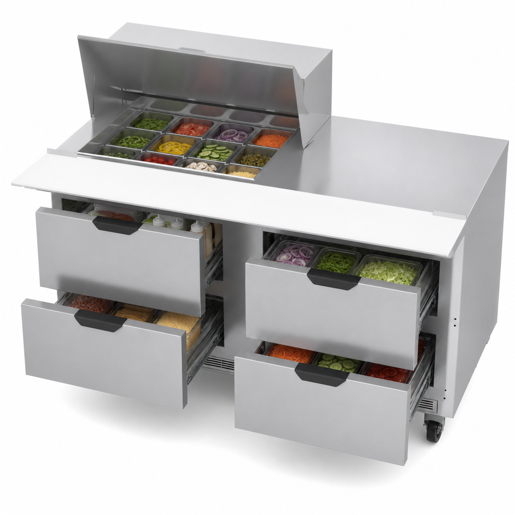 Four Pull-Out Drawers