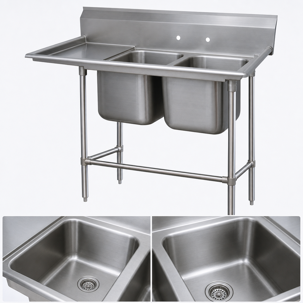 Two Deep Sink Compartments