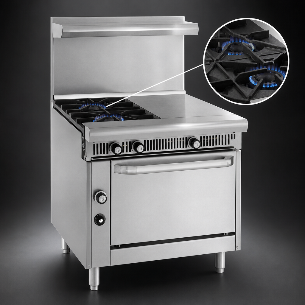 2 Open Burners
