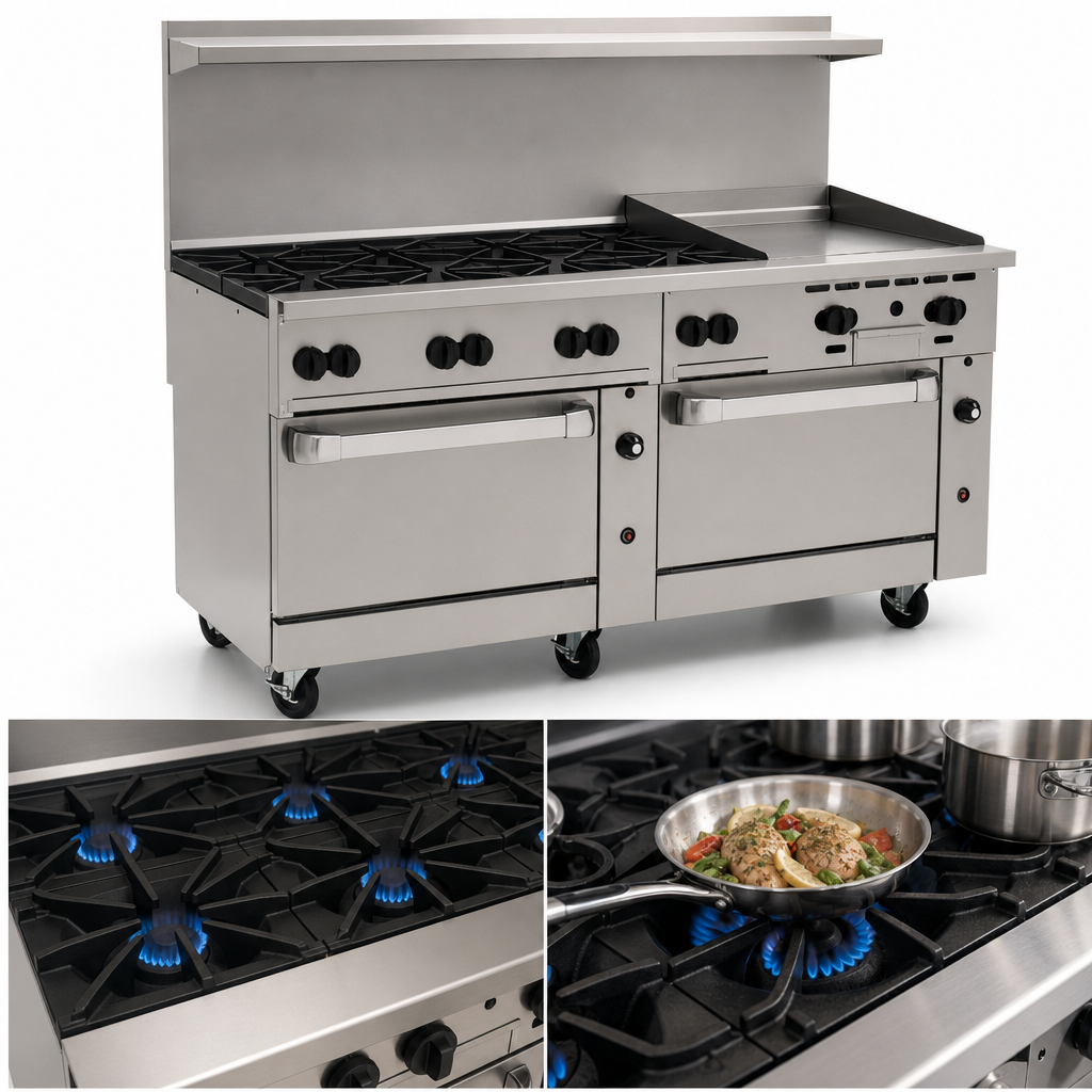 Eight Open Burners