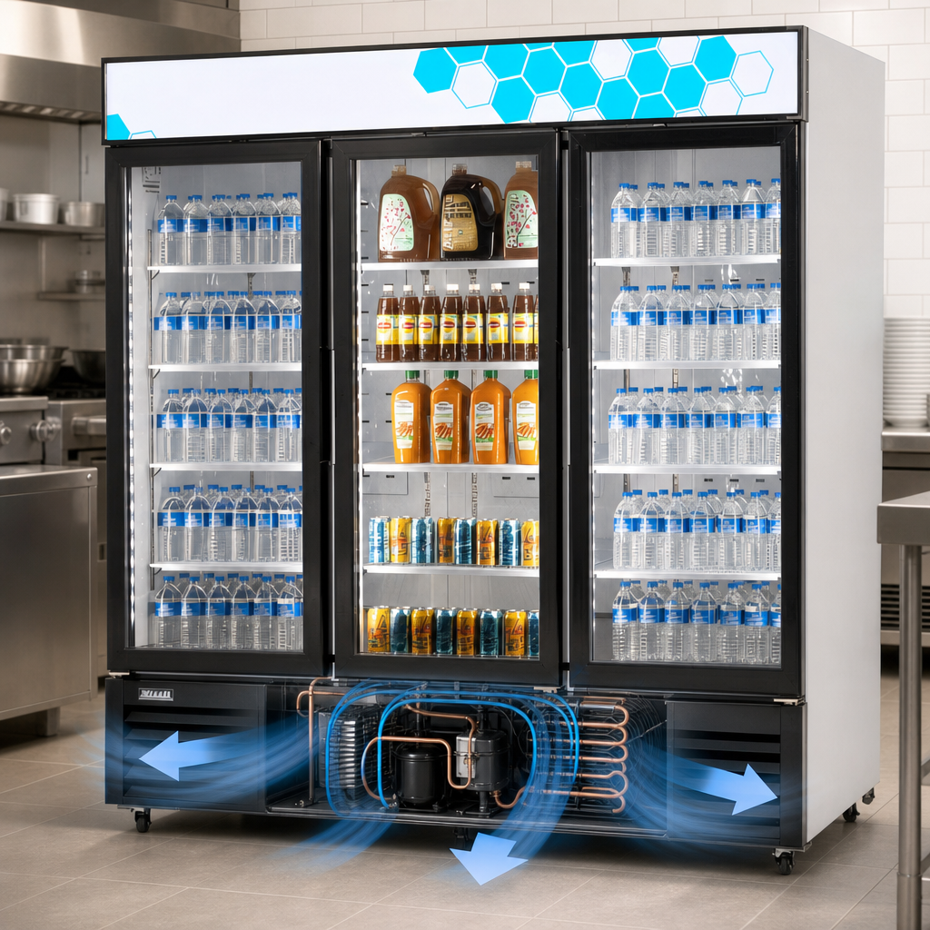 Bottom-Mount Forced-Air Refrigeration