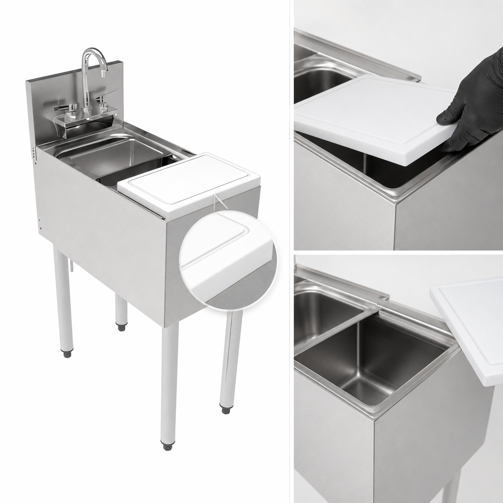 Removable White PVC Cutting Board