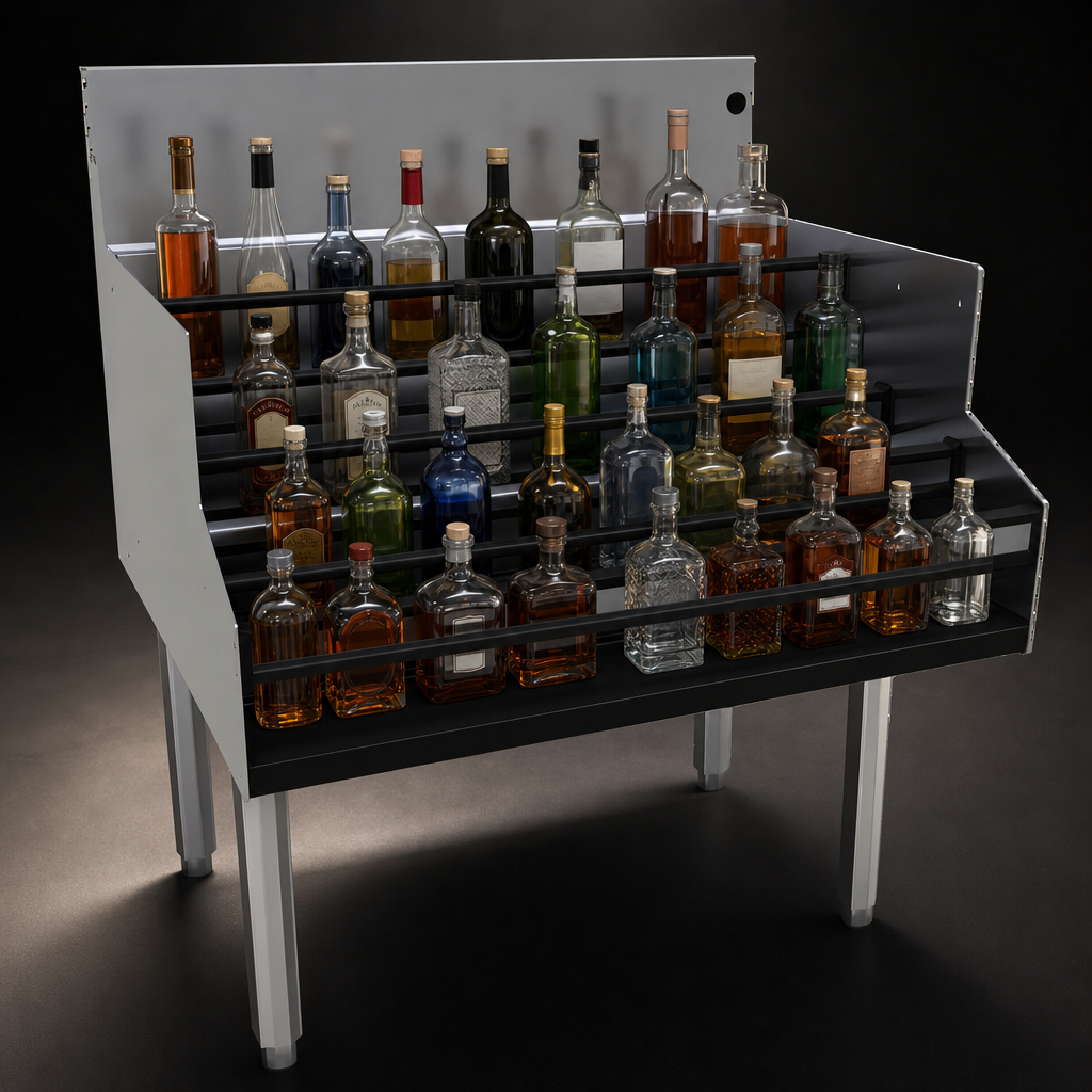 Four-Level Bottle Storage
