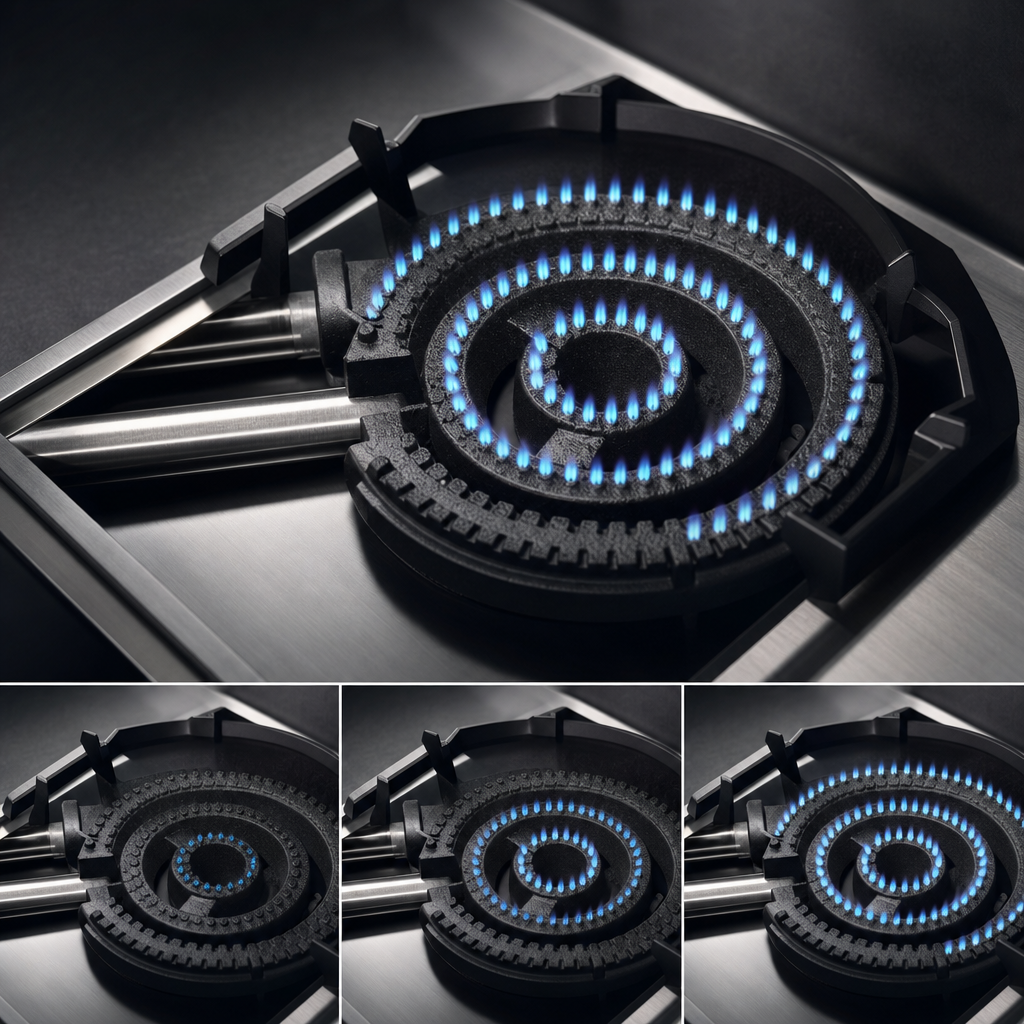 3-Ring Burner Design