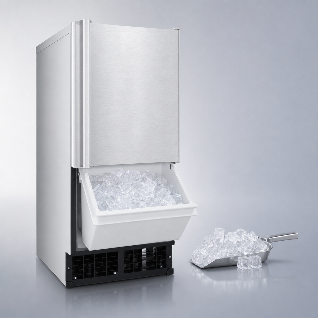 Self-Contained Ice Maker with Bin