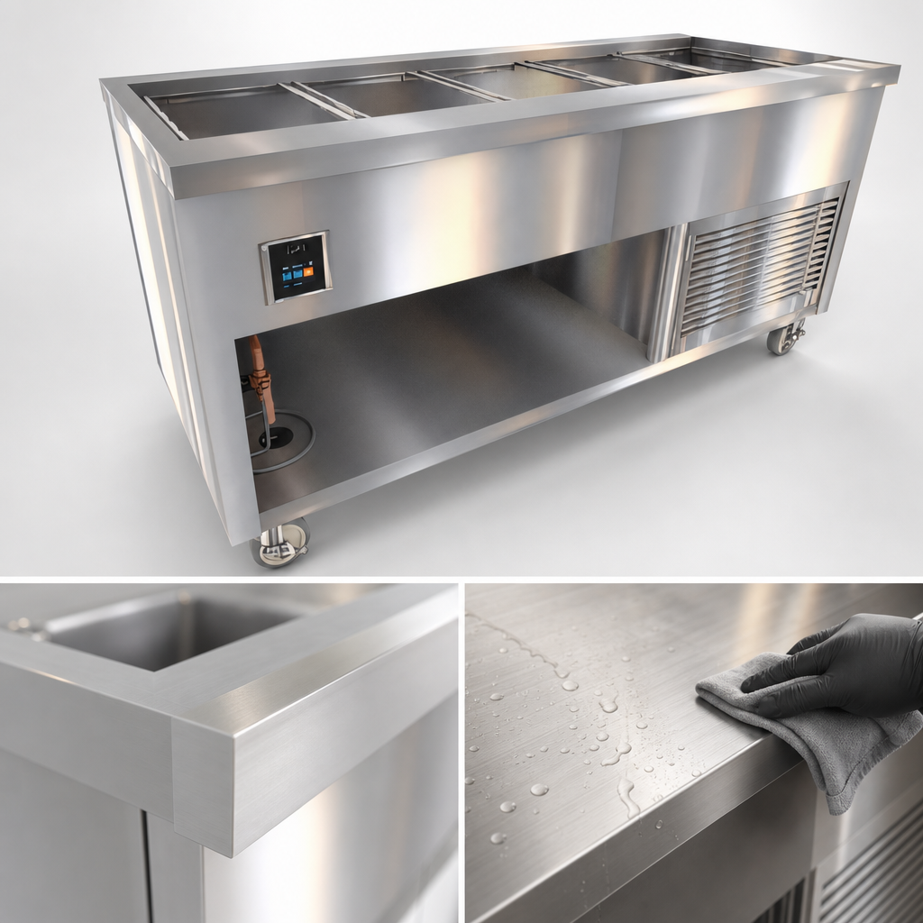 16 Gauge Stainless Steel Top