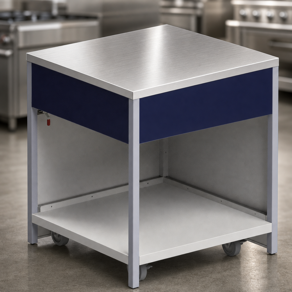 16-Gauge 304 Stainless Steel Flat Top