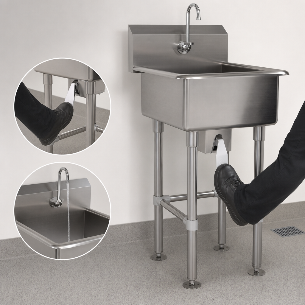 Knee-Operated Water Control