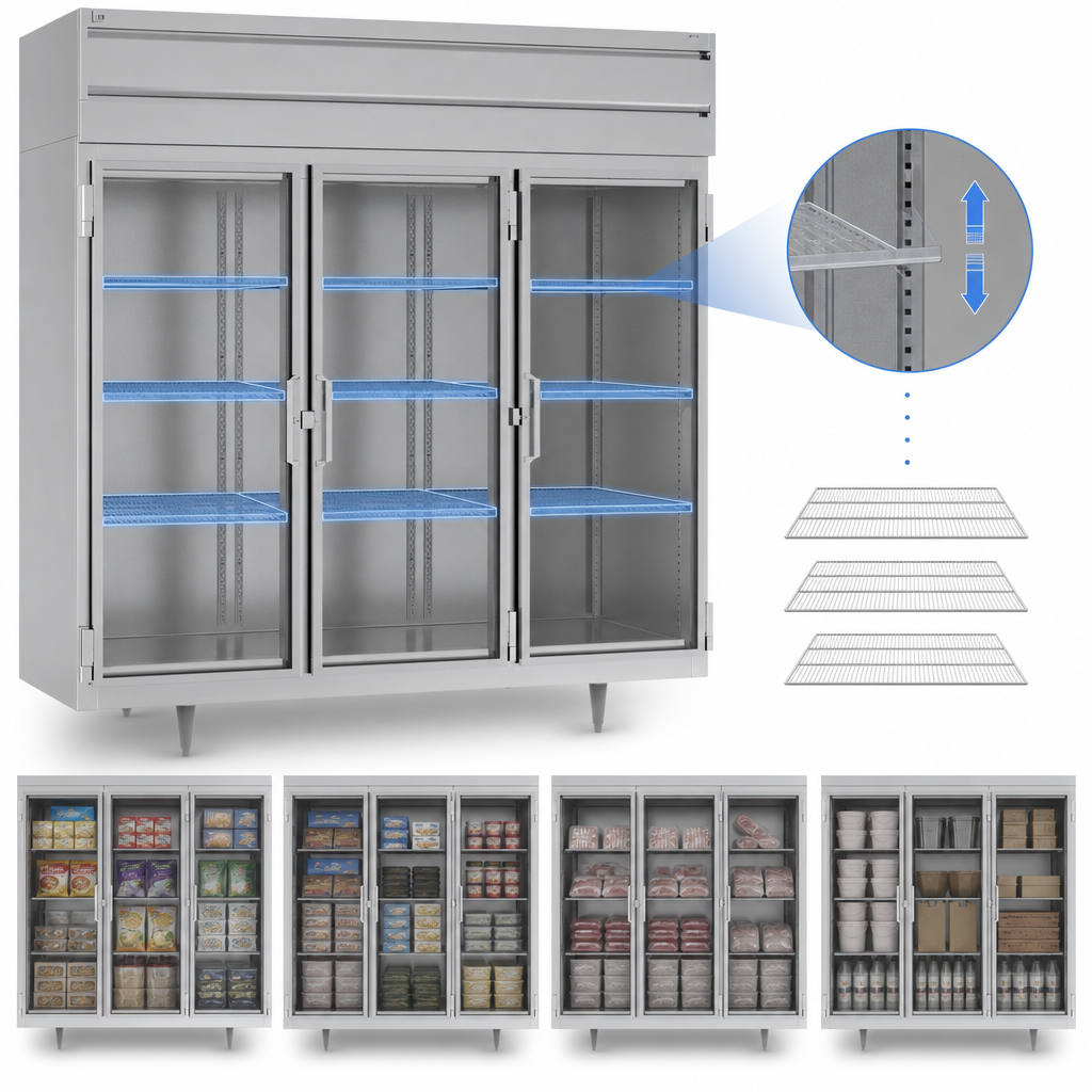 Nine Adjustable Shelves