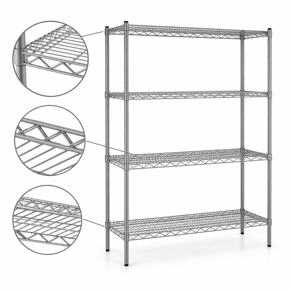 Patented QuadTruss Shelf Design