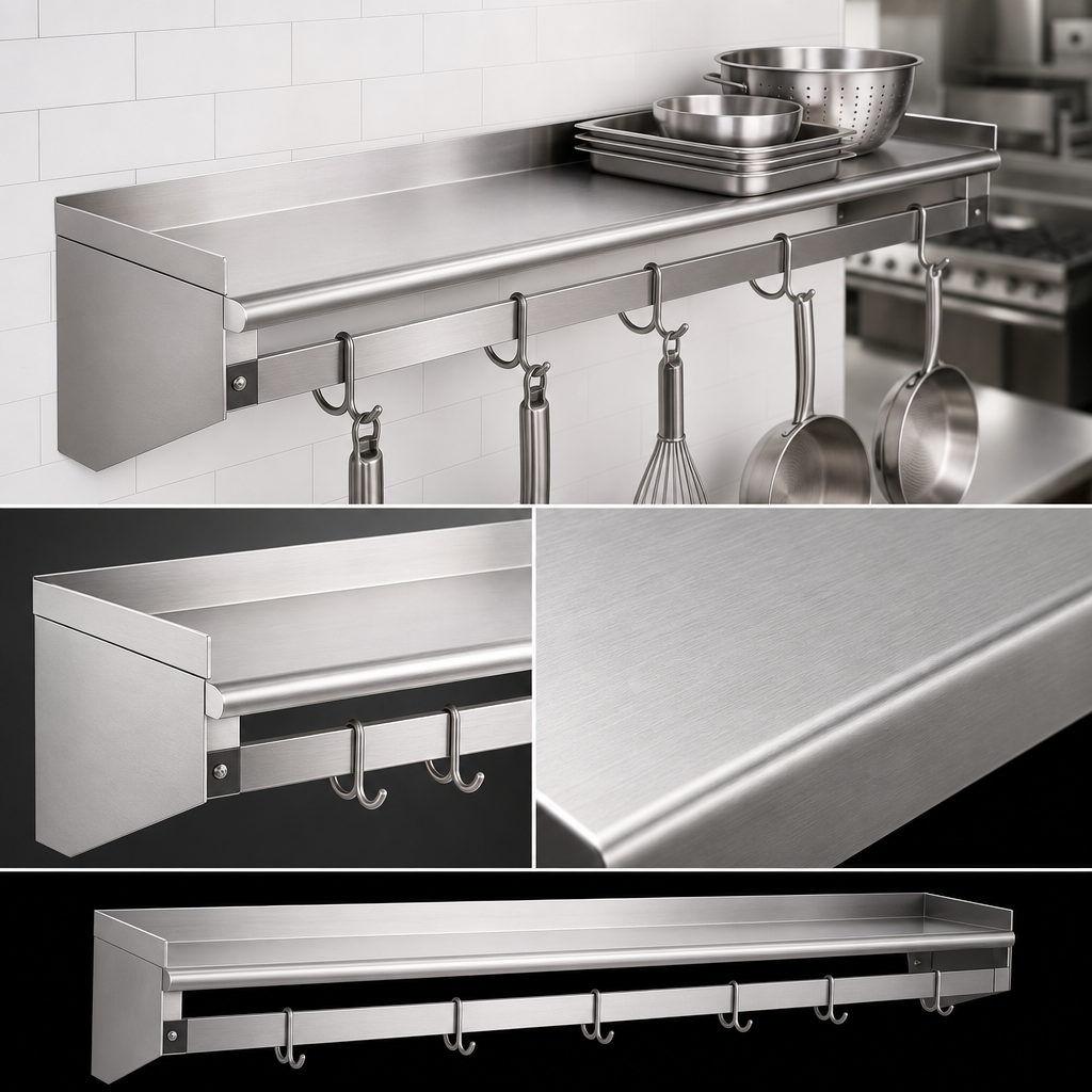16-Gauge Stainless Steel Shelf