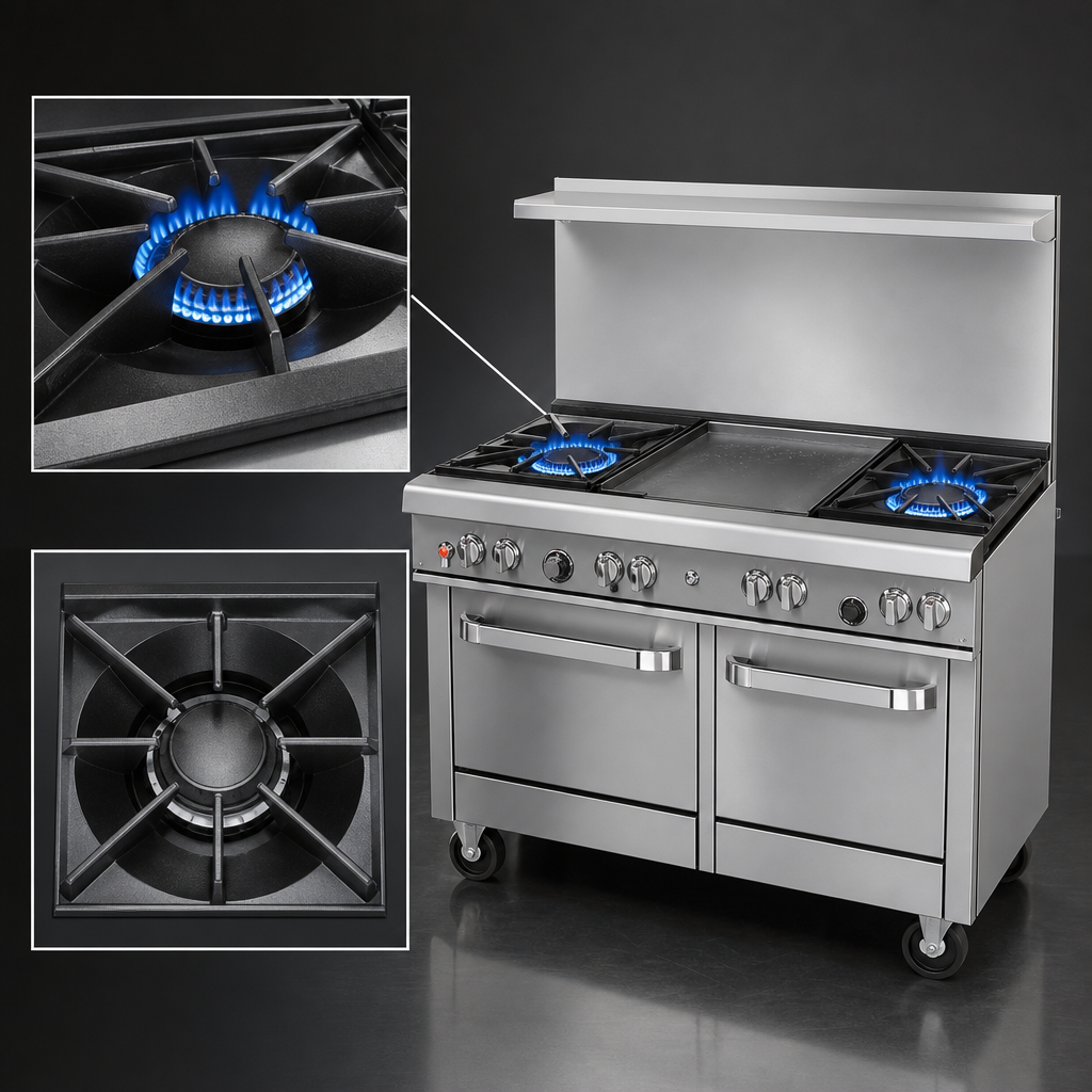 Two Non-Clog Burners