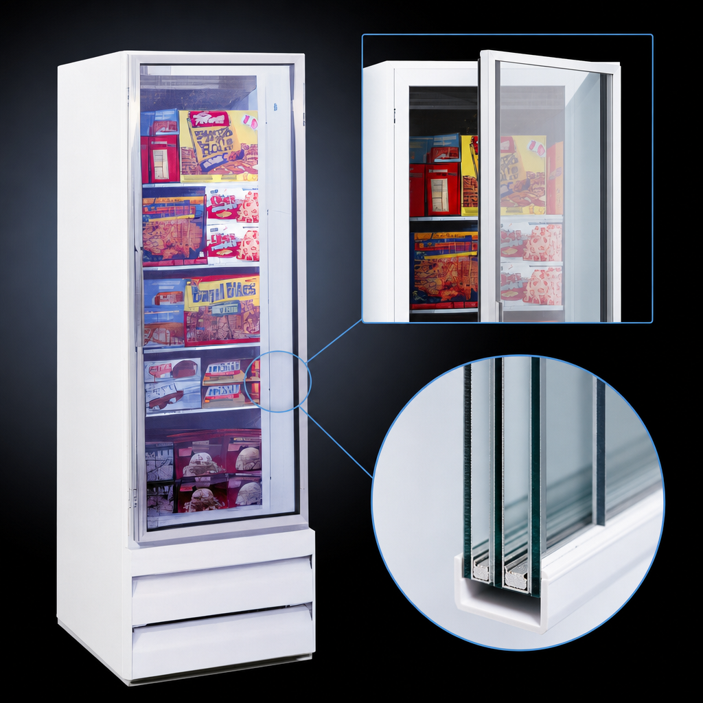 Hinged Triple-Pane Glass Door