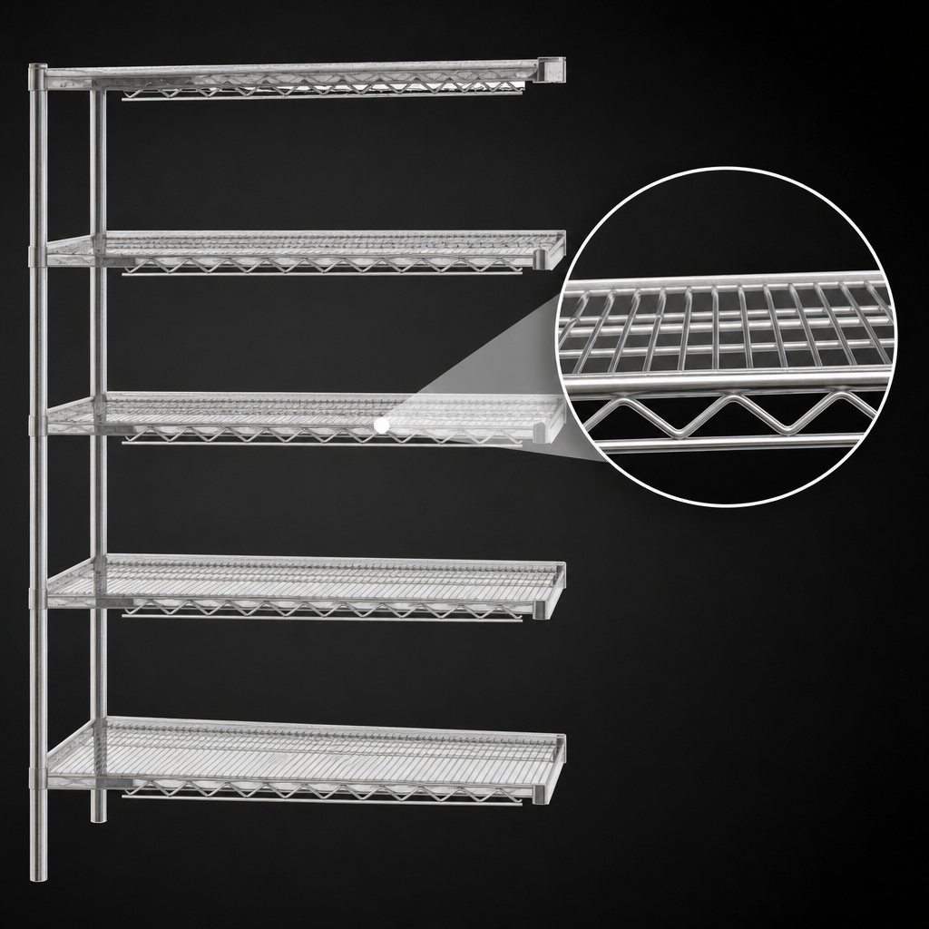 Patented QuadTruss Shelves