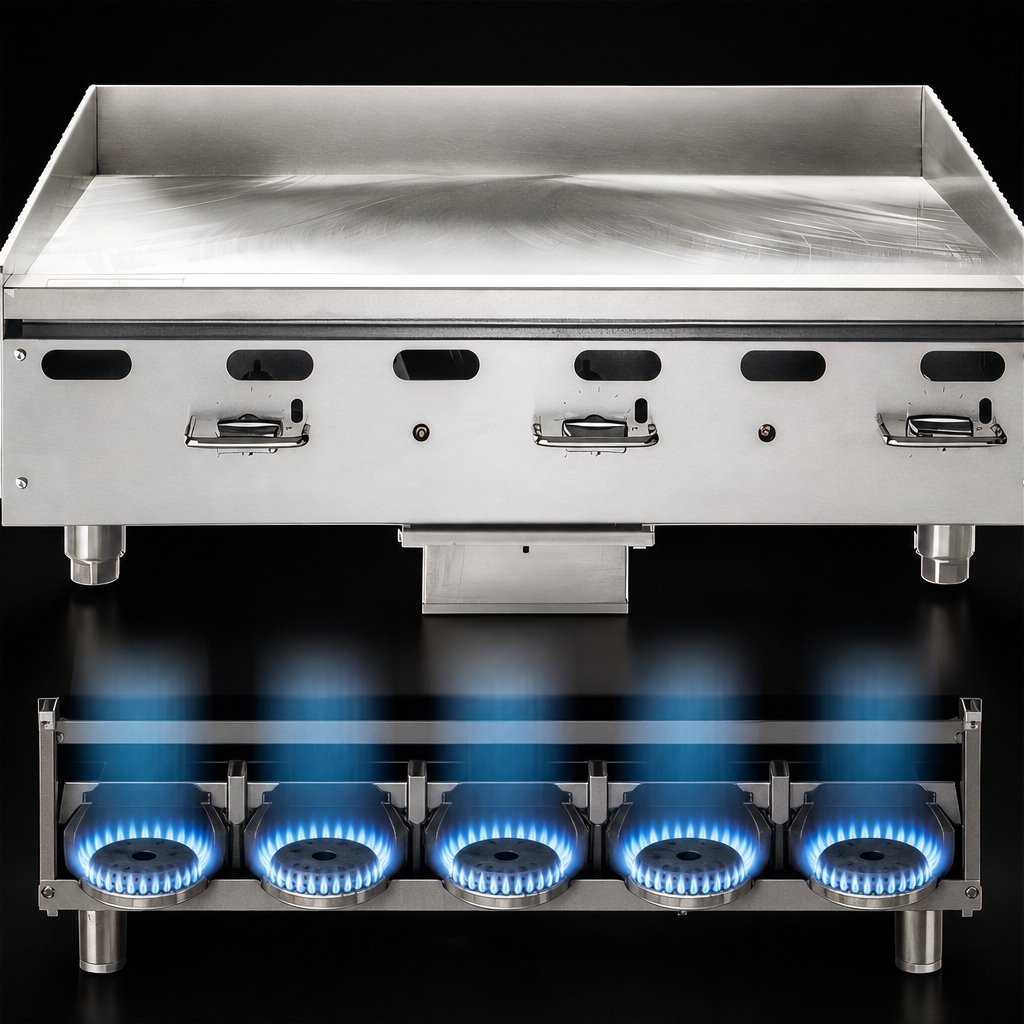 Five High-Output Burners
