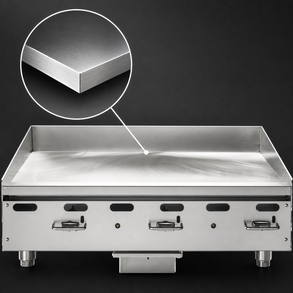 1-Inch Polished Steel Plate