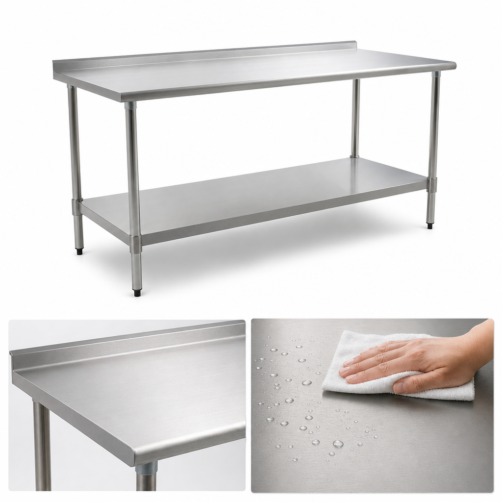 16-Gauge Stainless Steel Top
