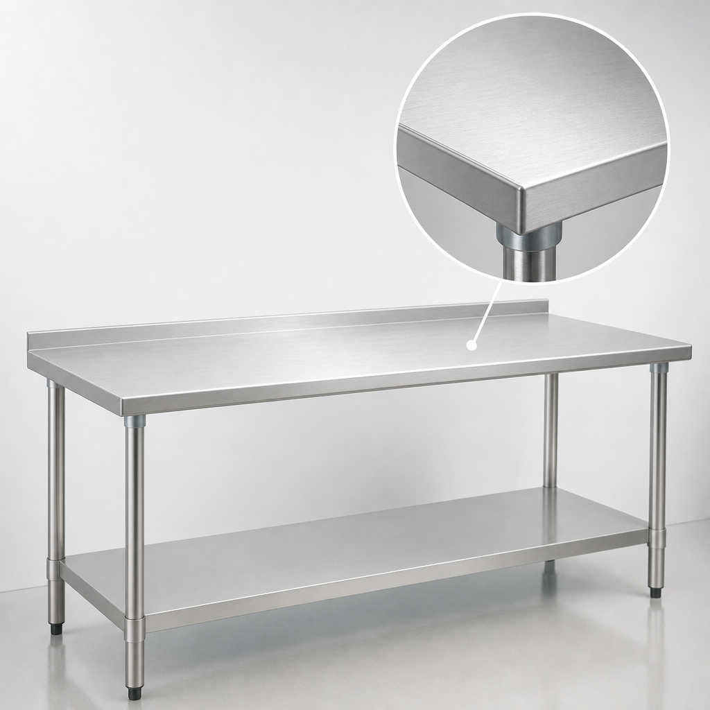 14-Gauge Stainless Steel Top