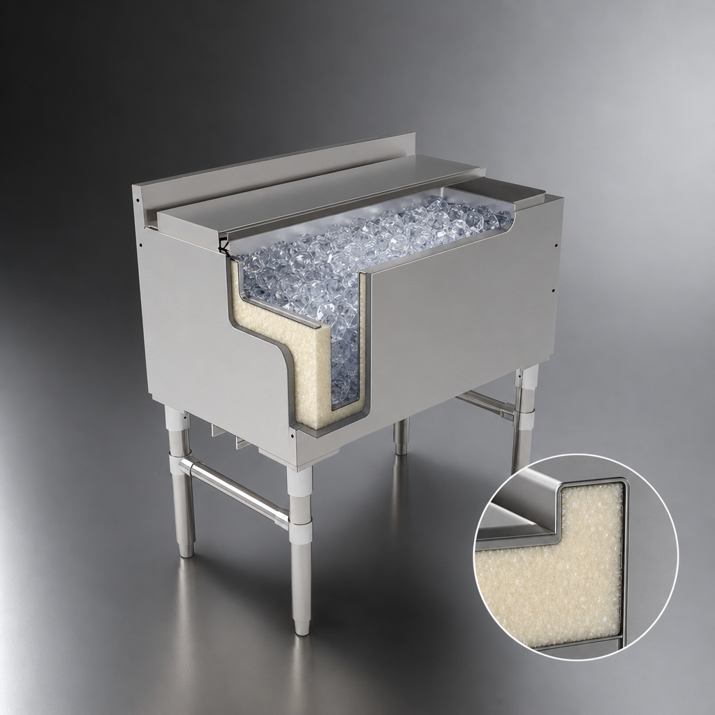 Foam-Insulated Ice Bin