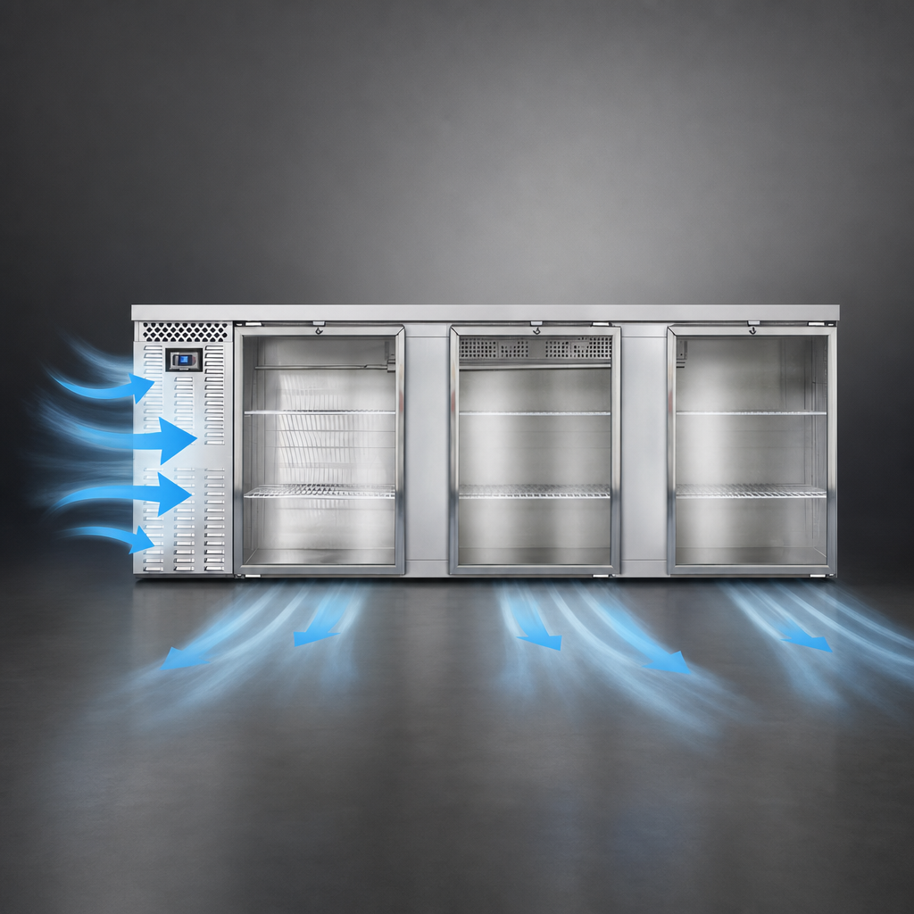 Front Breathing Refrigeration System